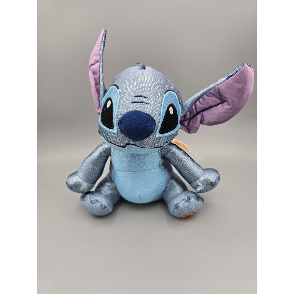 Disney Stitch 626 Day Collector Plush Just Play Shimmer Metallic Blue NWT 8"